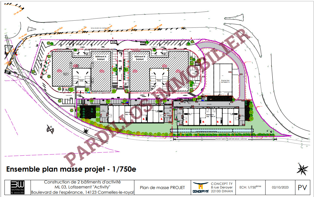 CORMELLES LE ROYAL - A vendre - Village Activity - C2- Local à partir de 253 m²