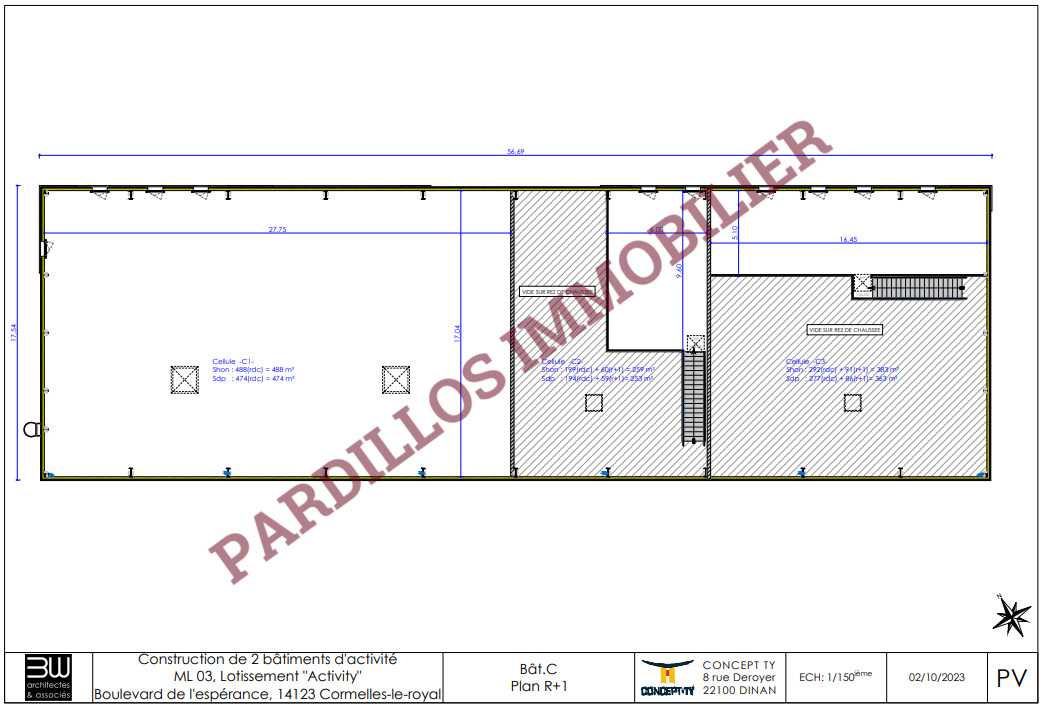 CORMELLES LE ROYAL - Village Activity - C3- A VENDRE local 363 mÂ²