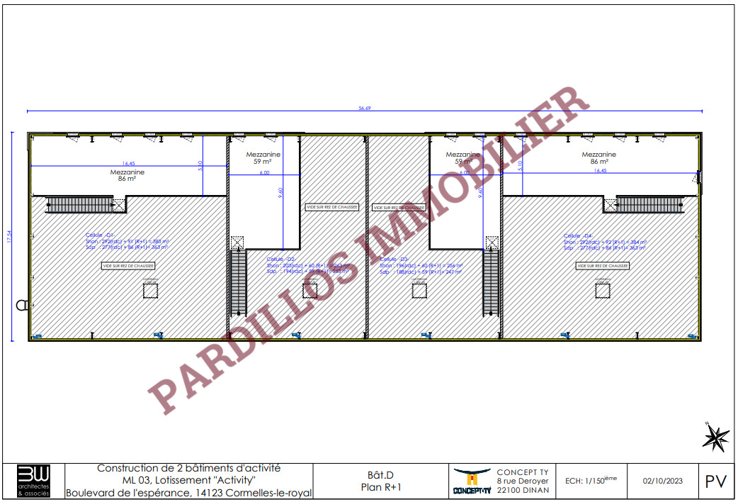 CORMELLES LE ROYAL - Village Activity - D2- A VENDRE local 253 mÂ²