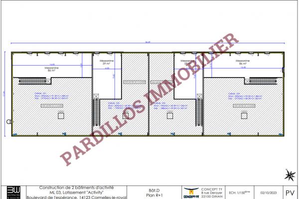 CORMELLES LE ROYAL - Village Activity - D2- A VENDRE local 253 m²