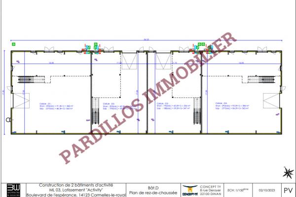 CORMELLES LE ROYAL - A Vendre - LOCAL D'ACTIVITES - 247m² - SUD-EST CAEN